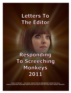 LETTERS TO THE EDITOR -- WEB-PAGE -- Responding To Screeching Monkeys 2011