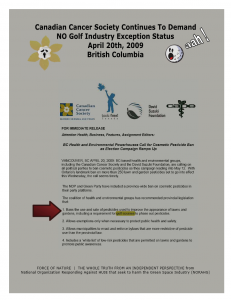 Organization -- Canadian Cancer Society -- NO Golf Exception Status (5)