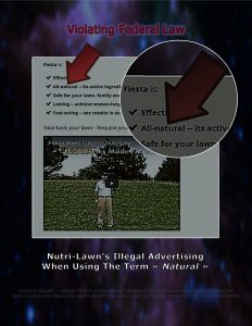 Force Of Nature -- VIOLATING Federal Law -- 2017 05 03 -- Lawn Care Industry Has Some Bad Boys -- CARDS -- Nutri-Lawn-1