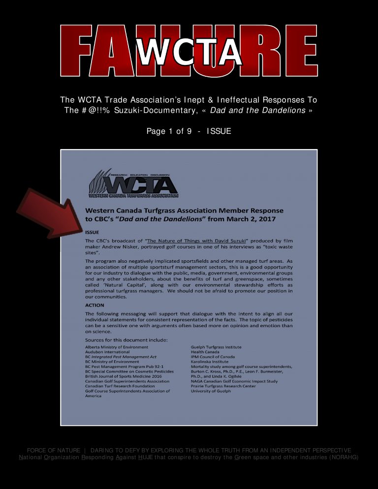 Force Of Nature -- WCTA -- 2017 05 00 -- Response To Suzuki Documentary -- CARDS -- ACTUAL RESPONSES-1