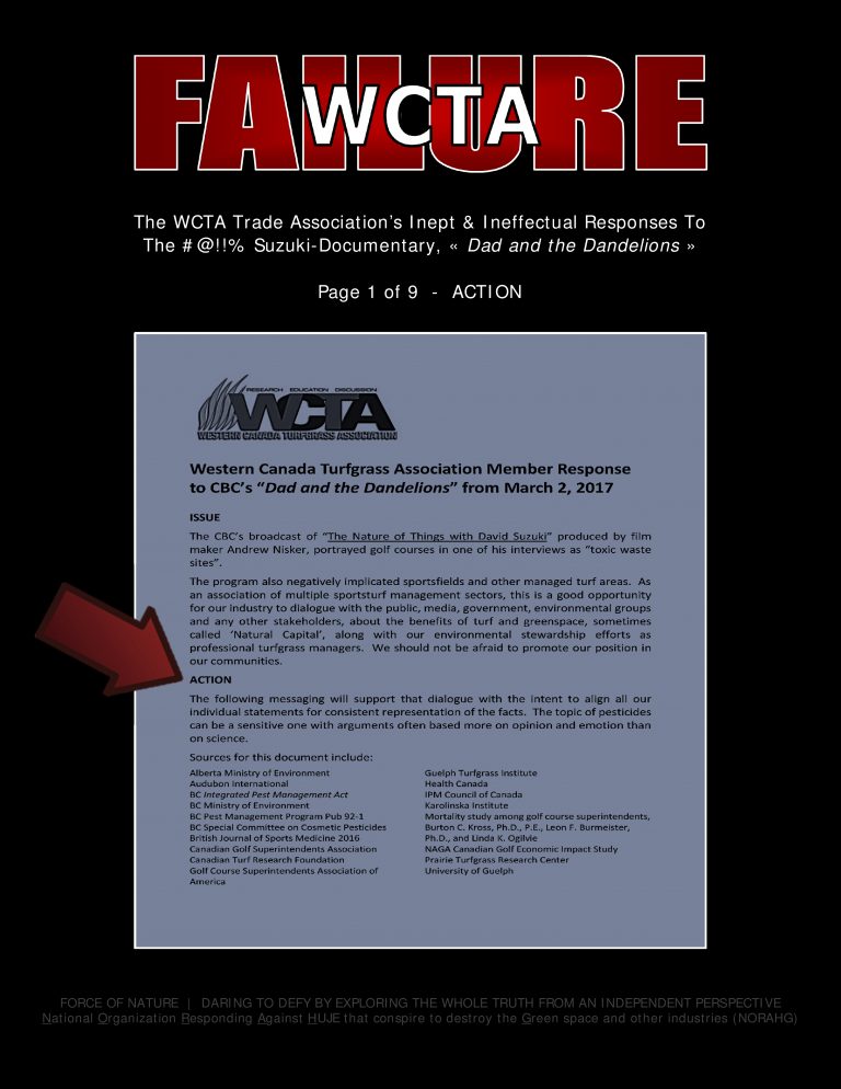 Force Of Nature -- WCTA -- 2017 05 00 -- Response To Suzuki Documentary -- CARDS -- ACTUAL RESPONSES-2