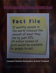 Force Of Nature -- Terrжr NEVER Ends -- Ontario -- 2017 10 20 -- Anti-Farming School Textbook -- CARDS-20