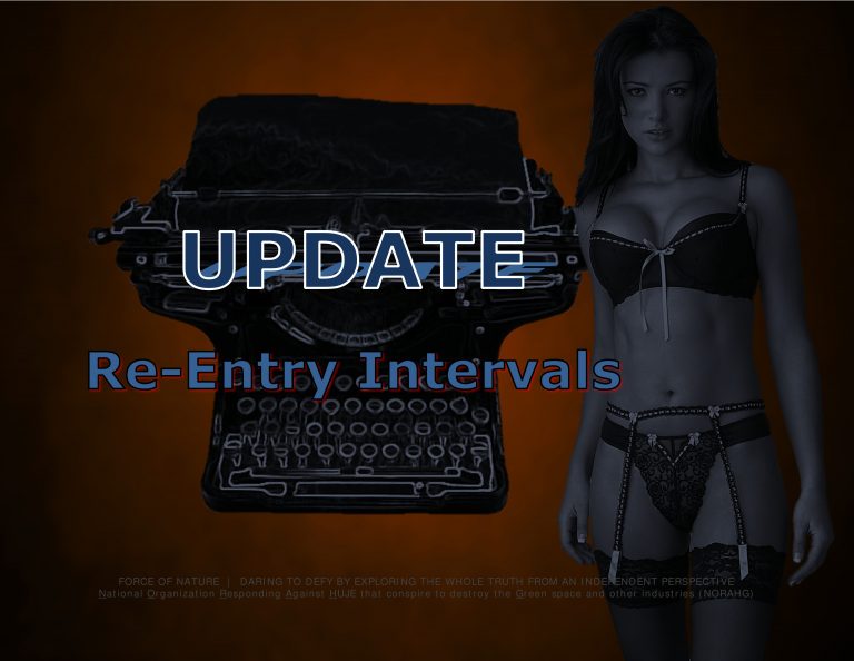 Force Of Nature -- UPDATE -- Re-Entry Intervals -- 2017 10 00 -- Library -- WCTA -- CARDS -- 2-3