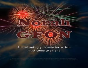 Force Of Nature -- Glyphosate Herbicide -- 2017 11 09 -- VICTORY -- Vindication By US Nat Cancer Inst -- CARD -- NORAHGFON