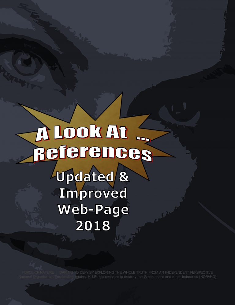 -- -- Force Of Nature -- A LOOK AT ... REFERENCES -- Titles For CARDS -- WEB-PAGE -- 2018 Update