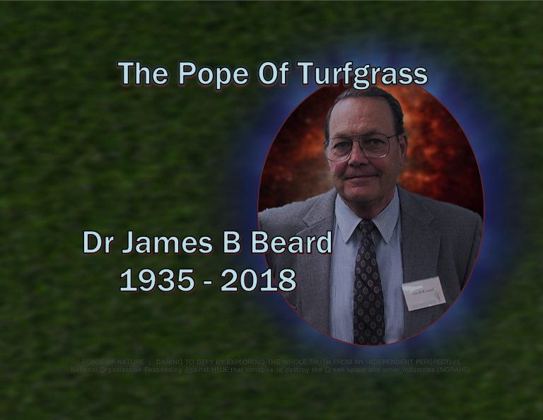 Force Of Nature -- Hero -- 2018 05 14 -- James B Beard -- 1935-2018 -- The Pope Of Turfgrass -- CARDS -- 1-8
