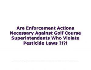 Force Of Nature -- VIOLATING Pesticide Law -- BC -- 2019 06 00 -- Majority Of BC Golf Courses Non-Compliant -- CARDS 1-15